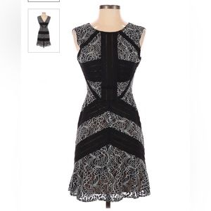 BCBGMaxAzria Tasha Floral Lace Dress Size 10